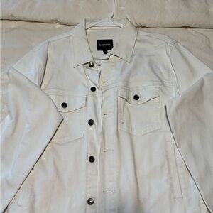 Express Ivory Denim Jacket